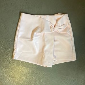 Faux- leather pink !!!SKORT!!!